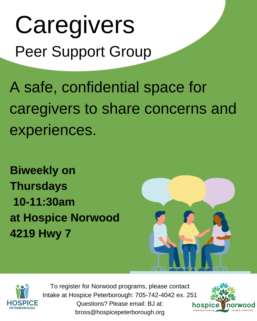 caregivers peer support group