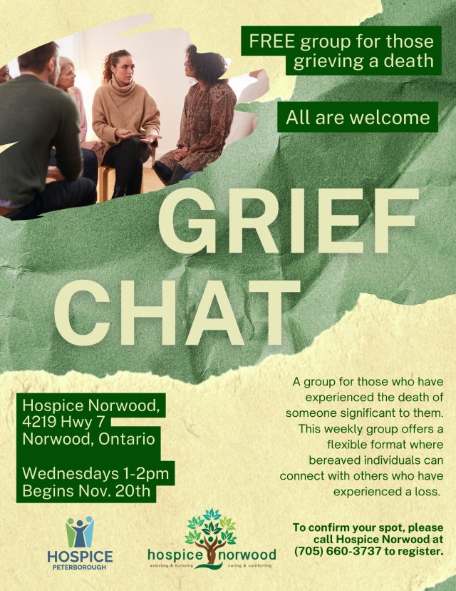 grief chat poster