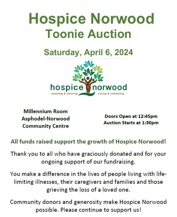 Toonie Auction Apr 6 2024